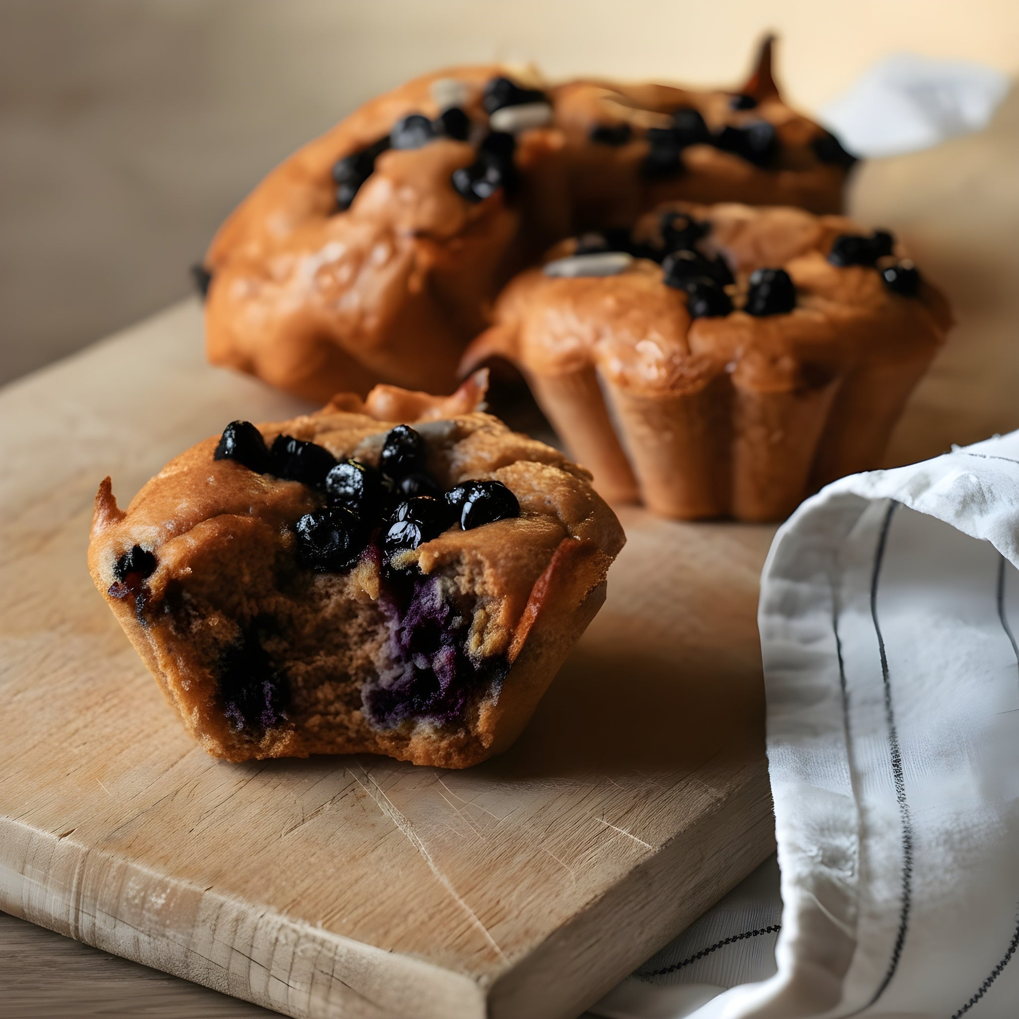 Gluten-Free Plum & Blueberry Muffins